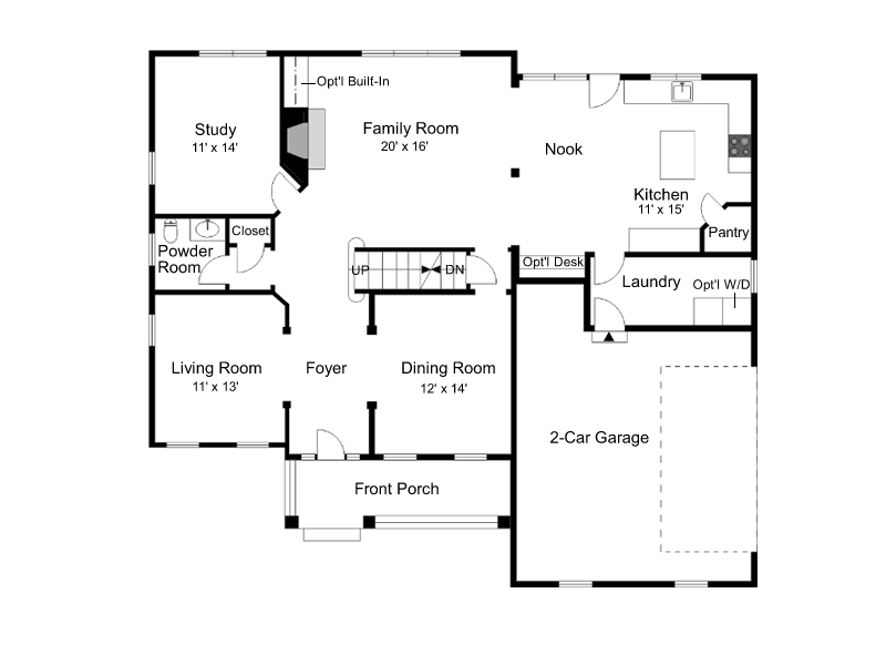 Southland Homes » Savannah Floor Plan 1st